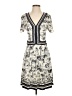 Tory Burch 100% Silk Print Ivory Casual Dress Size S - photo 1