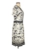 Tory Burch 100% Silk Print Ivory Casual Dress Size S - photo 4