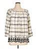 Chaps 100% Cotton Ivory 3/4 Sleeve Blouse Size XL - photo 1