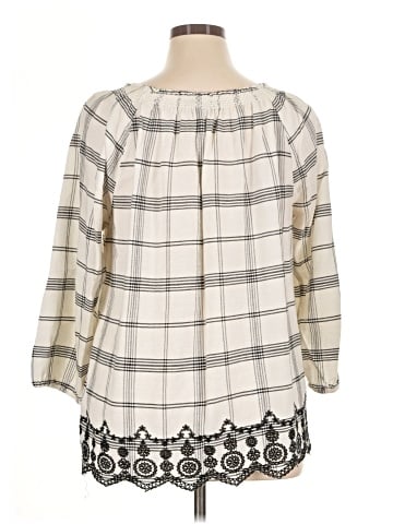 Chaps 3/4 Sleeve Blouse (view 2)