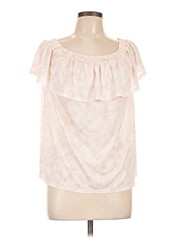 LC Lauren Conrad Short Sleeve Blouse (view 1)