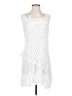 Unbranded Solid White Cocktail Dress Size S (estimated) - photo 1