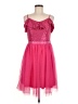 Assorted Brands 100% Polyester Hearts Pink Cocktail Dress Size M - photo 1