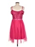 Assorted Brands 100% Polyester Hearts Pink Cocktail Dress Size M - photo 2