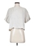 Unbranded Gray Silver Short Sleeve Blouse Size XS - photo 1