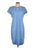 Talbots Solid Blue Casual Dress Size 12 - photo 1