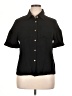 Assorted Brands 100% Polyester Black Short Sleeve Blouse Size XL - photo 1