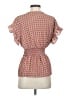 Max Studio 100% Polyester Pink Short Sleeve Blouse Size S - photo 2