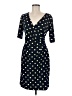 Connected Apparel Polka Dots Blue Cocktail Dress Size 6 - photo 1