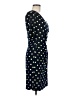 Connected Apparel Polka Dots Blue Cocktail Dress Size 6 - photo 4