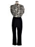 Express Animal Print Black Jumpsuit Size M - photo 2