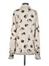 Assorted Brands Print Ivory Long Sleeve Blouse Size XS - photo 2
