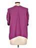 Lush 100% Polyester Purple Short Sleeve Blouse Size L - photo 2