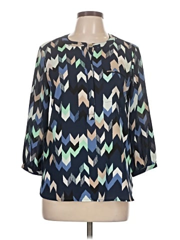 JM Collection 3/4 Sleeve Blouse (view 1)