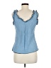 Unbranded 100% Lyocell Blue Sleeveless Blouse One size - photo 2