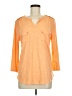Chico's Orange 3/4 Sleeve Top Size Med (1) - photo 1