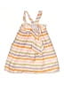 Halabaloo 100% Cotton Stripes Multi Color Yellow Dress Size 7 - photo 1