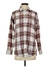 Toad & Co Plaid Burgundy Long Sleeve Button-Down Shirt Size XS - photo 1