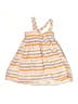 Halabaloo 100% Cotton Stripes Multi Color Yellow Dress Size 7 - photo 2