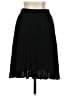 Theory 100% Viscose Solid Black Casual Skirt Size S - photo 2