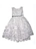 Little Lass Silver Dress Size 6X - photo 1
