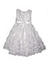 Little Lass Silver Dress Size 6X - photo 2