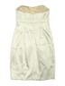 David's Bridal Metallic Silver Tan Cocktail Dress Size 2 - photo 2