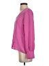 Lavender Brown 100% Silk Pink Blouse Size M - photo 5