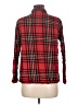 Target 100% Cotton Plaid Red Long Sleeve Button-Down Shirt Size M - photo 2