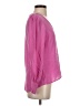 Lavender Brown 100% Silk Pink Blouse Size M - photo 4