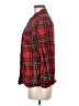 Target 100% Cotton Plaid Red Long Sleeve Button-Down Shirt Size M - photo 5