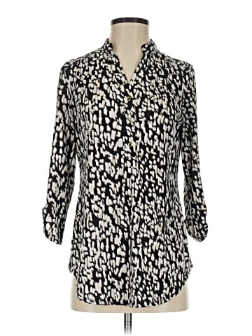 Perseption Concept 3/4 Sleeve Button-Down Shirt (view 1)