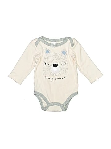 Baby Kiss Long Sleeve Onesie (view 1)