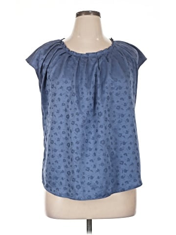 LC Lauren Conrad Short Sleeve Blouse (view 1)