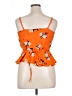 ASOS 100% Polyester Orange Sleeveless Blouse Size 10 - photo 2