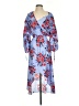Parker Floral Blue Casual Dress Size XS - photo 1