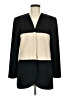Leslie Fay 100% Polyester Color Block Ivory Blazer Size 8 - photo 1