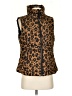 Gap 100% Recycled Polyester Animal Print Brown Vest Size S - photo 1