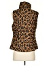 Gap 100% Recycled Polyester Animal Print Brown Vest Size S - photo 2