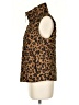 Gap 100% Recycled Polyester Animal Print Brown Vest Size S - photo 5