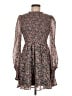 Lulus 100% Polyester Paisley Brown Cocktail Dress Size M - photo 1