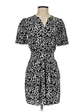 Madewell Button-Front Blouson Mini Shirtdress in Floral Crepe (view 1)