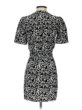 Madewell Button-Front Blouson Mini Shirtdress in Floral Crepe (view 2)