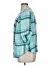 Catherines 100% Rayon Plaid Teal 3/4 Sleeve Button-Down Shirt Size 1X - photo 5