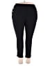 Emery Rose Solid Black Active Pants Size 2X - photo 1