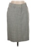 Express Design Studio Plaid Gray Tan Formal Skirt Size 0 - photo 1