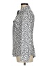 MICHAEL Michael Kors 100% Polyester Animal Print Silver Long Sleeve Blouse Size M - photo 5