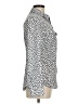 MICHAEL Michael Kors 100% Polyester Animal Print Silver Long Sleeve Blouse Size M - photo 4