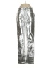Gap 100% Polyester Metallic Silver Casual Pants Size 4 - photo 1