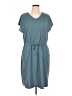 32 Degrees Solid Teal Casual Dress Size L - photo 1